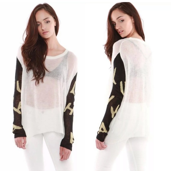 HYE PARK and LUNE White Venus Sweater - Picture 1 of 3